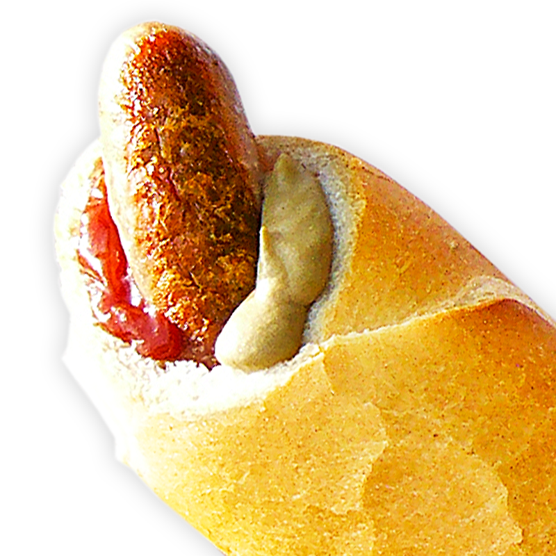 Bratwurst Hot Dog Symbolfoto